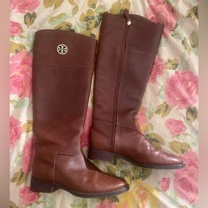 Brown Tory Burch boots